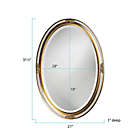 Alternate image 1 for 31-Inch x 21-Inch Carlton Oval Mirror