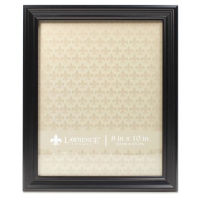 Lawrence Frames Classic Detailed 8-Inch x 10-Inch Picture Frame in Black