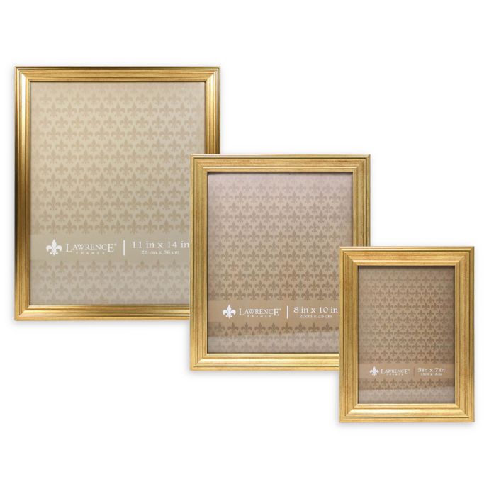 Lawrence Frames Burnished Picture Frame in Gold Bed Bath and Beyond