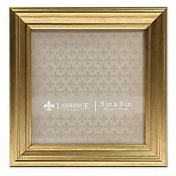 Lawrence Frames Burnished 5-Inch x 5-Inch Picture Frame in Gold