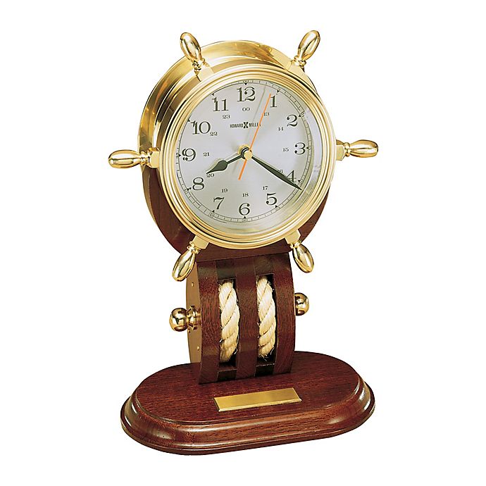 Howard Miller Britannia Tabletop Clock In Polished Brass Bed Bath Beyond - Nautical Wall Clocks Howard Miller