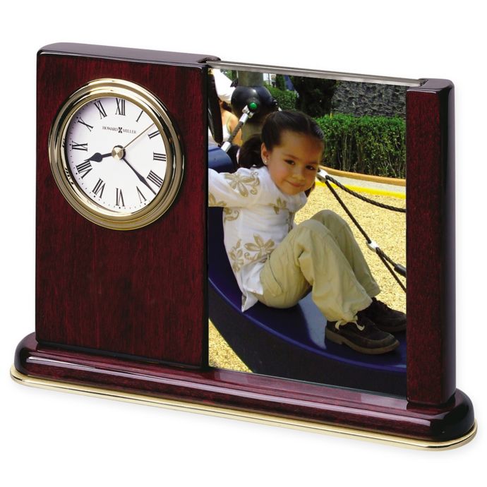 Howard Miller Portrait Caddy Tabletop Clock In Rosewood Bed Bath