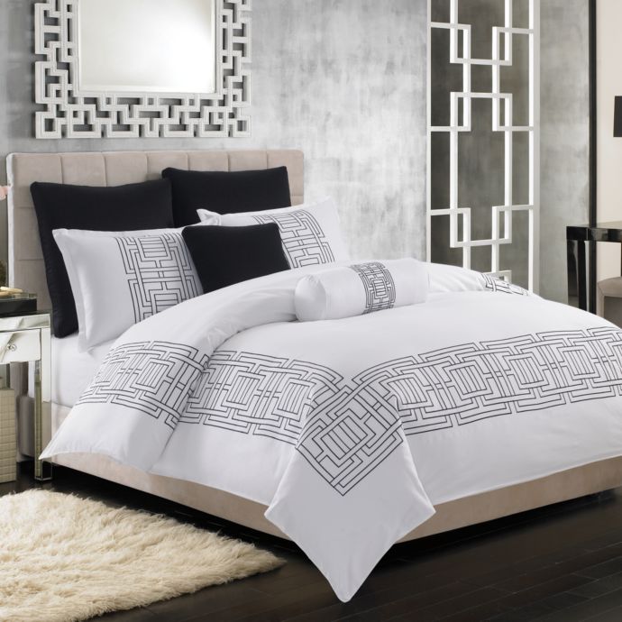 Nicole Miller Argos King Duvet Cover White Bed Bath Beyond