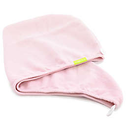 Aquis&reg; Super Absorbant Hair Turban in Soft Pink