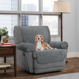 Smart Fit 3-Piece Reversible Suede Recliner Cover