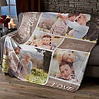 Alternate image 0 for Romantic Love Photo Collage 50-Inch x 60-Inch Fleece Blanket