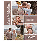 Alternate image 1 for Romantic Love Photo Collage 50X60 Fleece Blanket