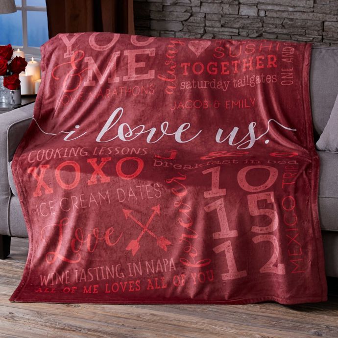 I Love Us 50Inch x 60Inch Fleece Blanket Bed Bath & Beyond