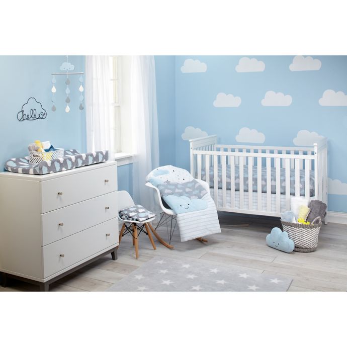 Little Love By Nojo Happy Little Clouds 5 Piece Crib Bedding Set