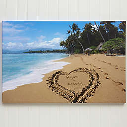 Our Paradise Island Personalized Canvas Print Collection