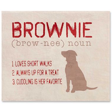 Definition Of My Dog Fleece Throw Blanket. View a larger version of this product image.