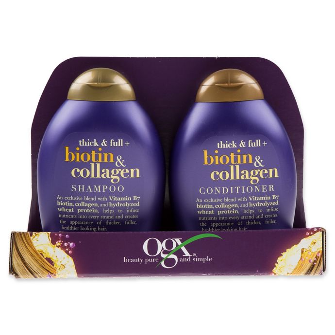 Ogx Value 2 Pack Thick And Full Biotin And Collagen Shampoo And
