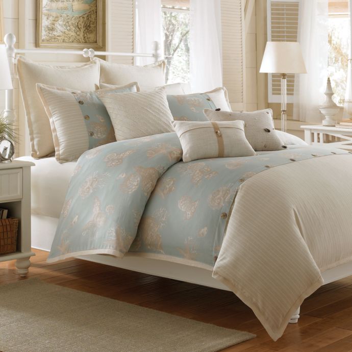 Coastal Life Lux Seashell Duvet Cover Bed Bath Beyond