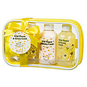 Freida &amp; JoeWild Flower &amp; Honey Comb Spa Bag Gift Set