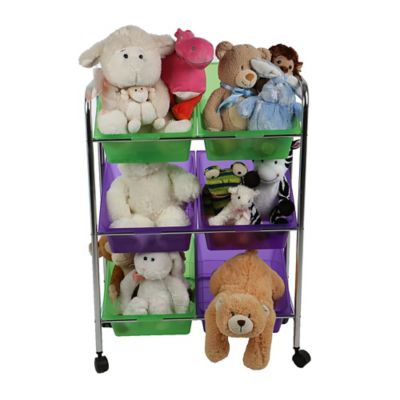 rolling toy storage bin