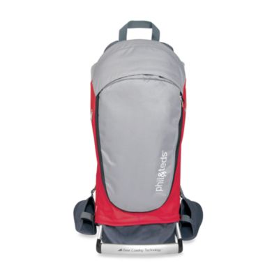 Red/Charcoal Free Shipping! New Phil & Teds Escape Backpack Carrier 