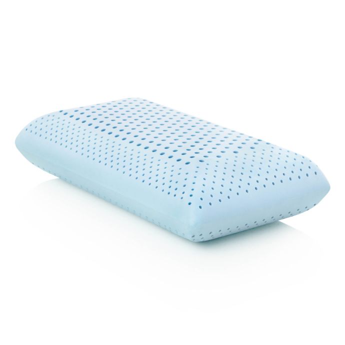 Malouf Z Zoned Gel Dough Low Loft Plush Queen Memory Foam Pillow