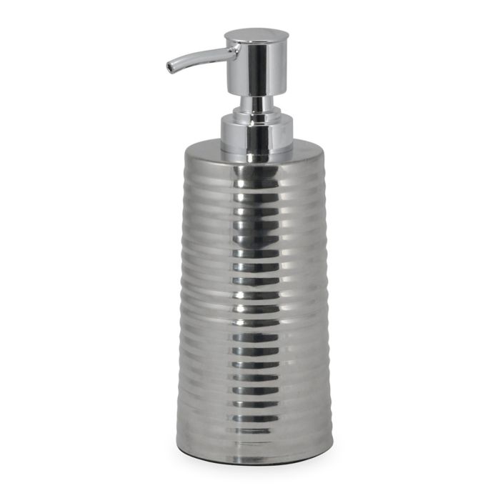 DKNY Corrugated Metal Lotion Dispenser | Bed Bath & Beyond