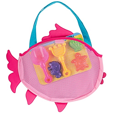 Stephen Joseph&reg; Fish Beach Tote in Pink. View a larger version of this product image.