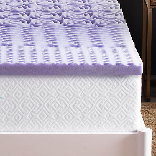 Lucid 2 Inch 5 Zone Lavender Infused, Bed Bath Beyond Mattress Topper Twin Xl