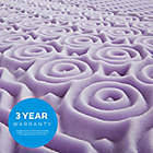 Alternate image 7 for Lucid 2-Inch 5-Zone Lavender-Infused Memory Foam Queen Mattress Topper in Purple