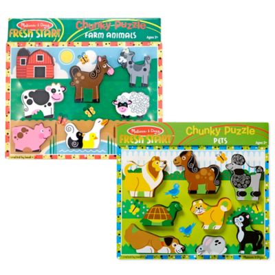 melissa and doug chunky puzzle farm animals