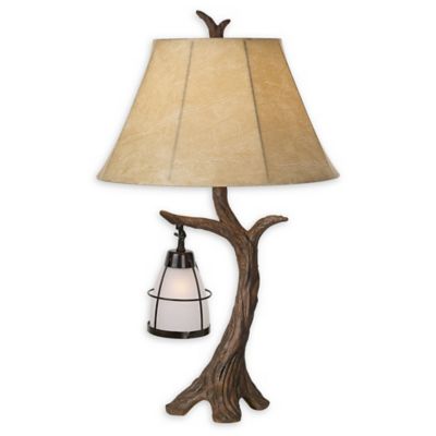 oak table lamp