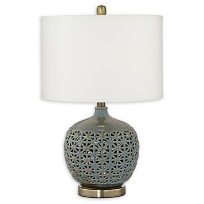 sage green table lamp