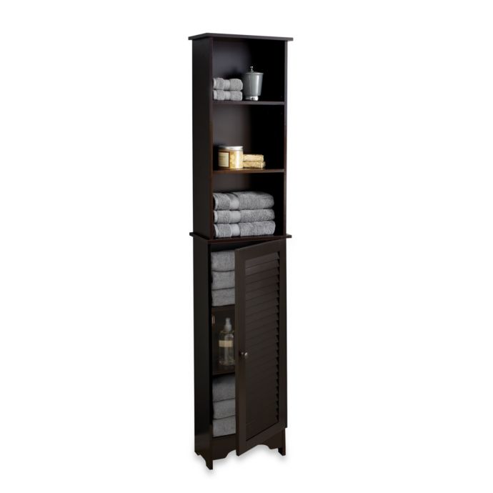 Louvre Bath Tall Cabinet In Espresso Bed Bath Beyond