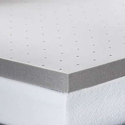 Lucid Memory Foam 3-Inch Twin XL Mattress Topper in Grey