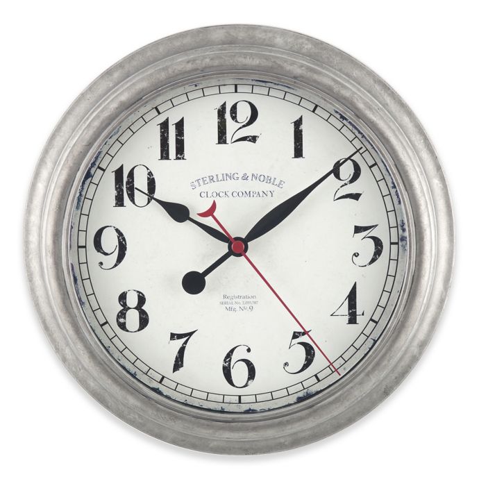 silver wall clock ebay