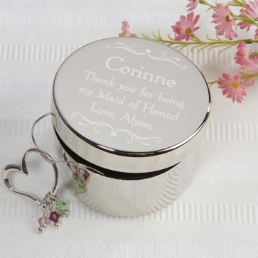 Bridesmaid Engraved Keepsake Box