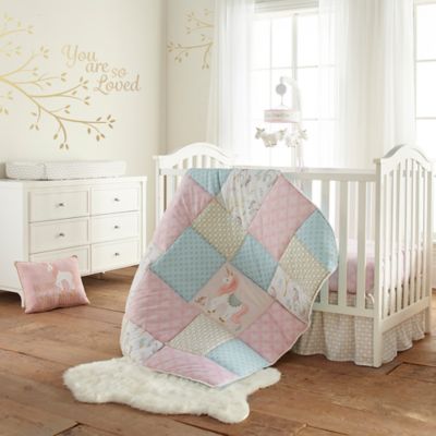 unicorn crib bedding