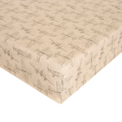 airplane fitted crib sheet