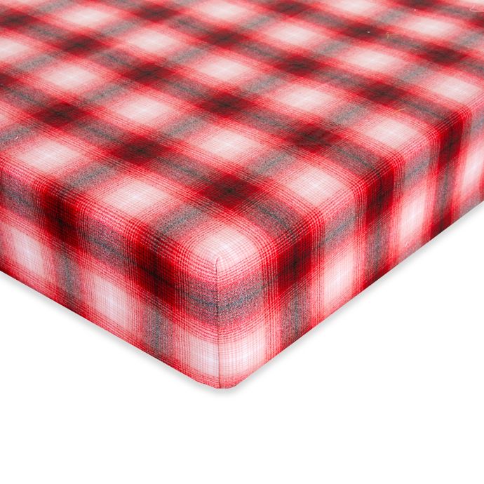 Glenna Jean Lumberjack Flannel Plaid Fitted Crib Sheet Buybuy Baby