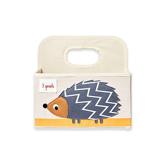 Alternate image 1 for 3 sprouts® Hedgehog Diaper Caddy in Grey