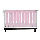 Alternate image 3 for Go Mama Go Designs&reg; 30-Inch x 6-Inch Minky Teething Guard in Pink (Set of 2)