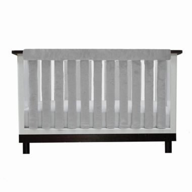 Go Mama Go Designs&reg; 30-Inch x 12-Inch Minky Teething Guard in Grey (Set of 2). View a larger version of this product image.