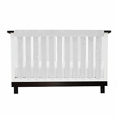 Go Mama Go Designs&reg; Luxurious Minky 30-Inch x 6-Inch Teething Guard in White (Set of 2). View a larger version of this product image.