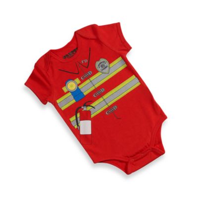 Firefighter&#39;s Uniform Infant Bodysuit
