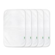 green sprouts&reg; 5-Pack Stay-dry Burp Pads in White