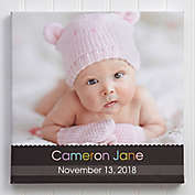 Little Memories Personalized Baby Photo Canvas Print Collection