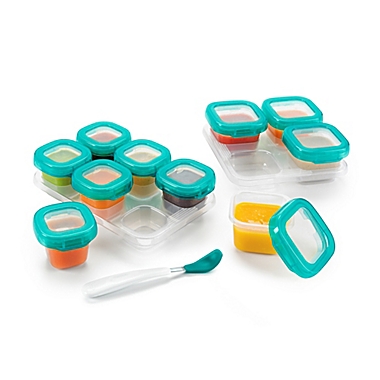 OXO Tot&reg; 12-Piece Baby Blocks Set in Teal. View a larger version of this product image.