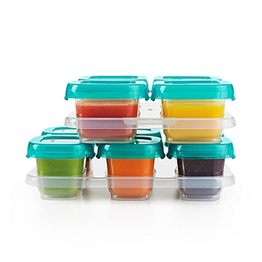 OXO Tot&reg; 12-Piece Baby Blocks Set in Teal. View a larger version of this product image.