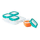 Alternate image 3 for OXO Tot&reg; 4-Pack 4 oz. Baby Blocks Freezer Containers in Teal