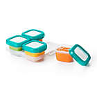 Alternate image 5 for OXO Tot&reg; 4-Pack 4 oz. Baby Blocks Freezer Containers in Teal