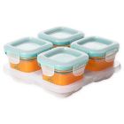 Alternate image 0 for OXO Tot&reg; 4 oz. Glass Baby Food Storage Blocks in Teal (Set of 4)