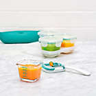 Alternate image 6 for OXO Tot&reg; 4 oz. Glass Baby Food Storage Blocks in Teal (Set of 4)