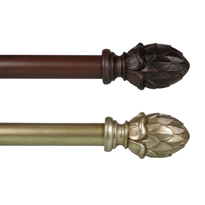 Andrews Wood Curtain Rod Pole Set Bed Bath Beyond