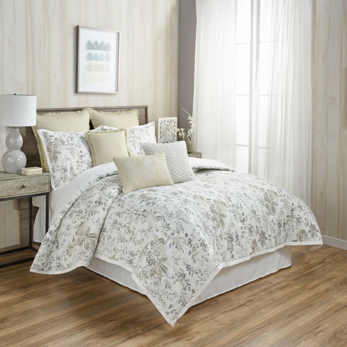 Beautyrest Laurel Reversible Floral Comforter Set Bed Bath And